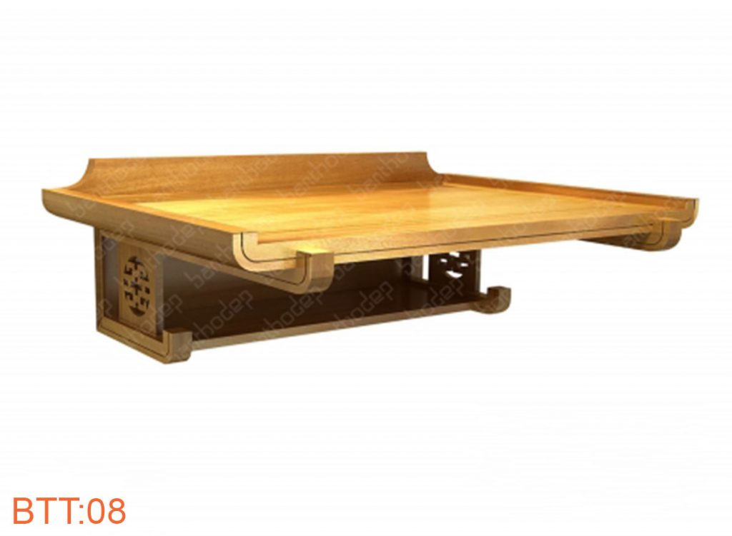 Một số mẫu bàn thờ treo gỗ xoan đào Siêu Đẹp - Hiện Đại